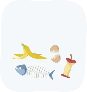 企業:野菜屑・魚のアラ売れ残り